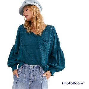 Free People We The Free Fresh & New Hacci Sweater - Medium
